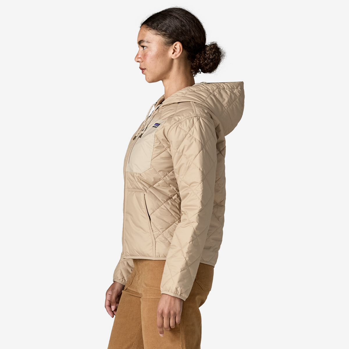 Women's Diamond Quilted Bomber Hoody
