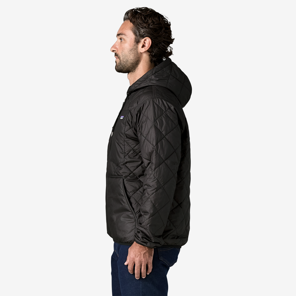 Men's Diamond Quilted Bomber Hoody