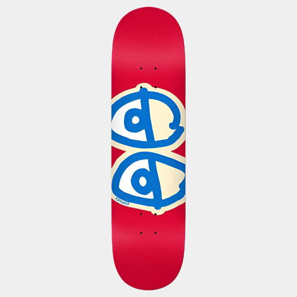 Krooked Skateboards Team Eyes Deck 8.25" Red