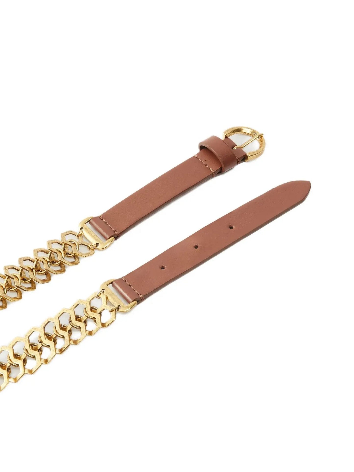 PINKO Brown Calfskin Regular Belt