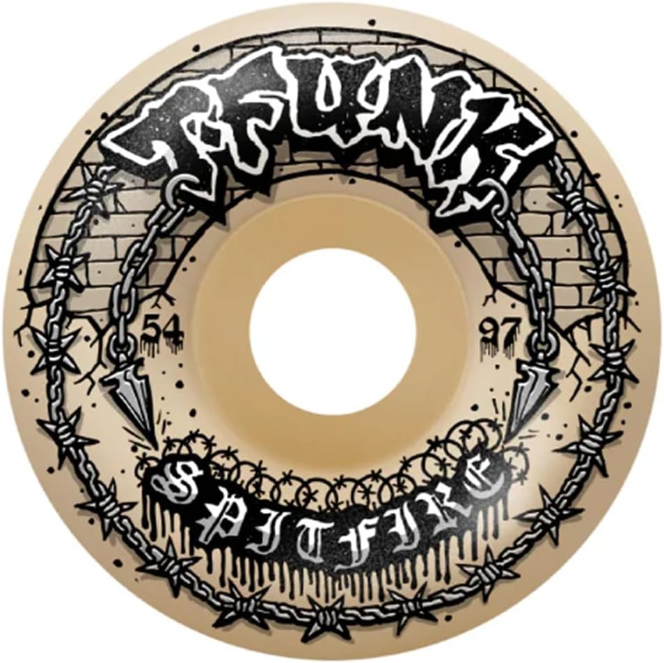Spitfire Wheels Funkhouser F4 Radial Full Raw 54mm 97a - Natural (Set of 4)
