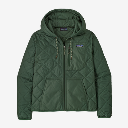 Women's Diamond Quilted Bomber Hoody