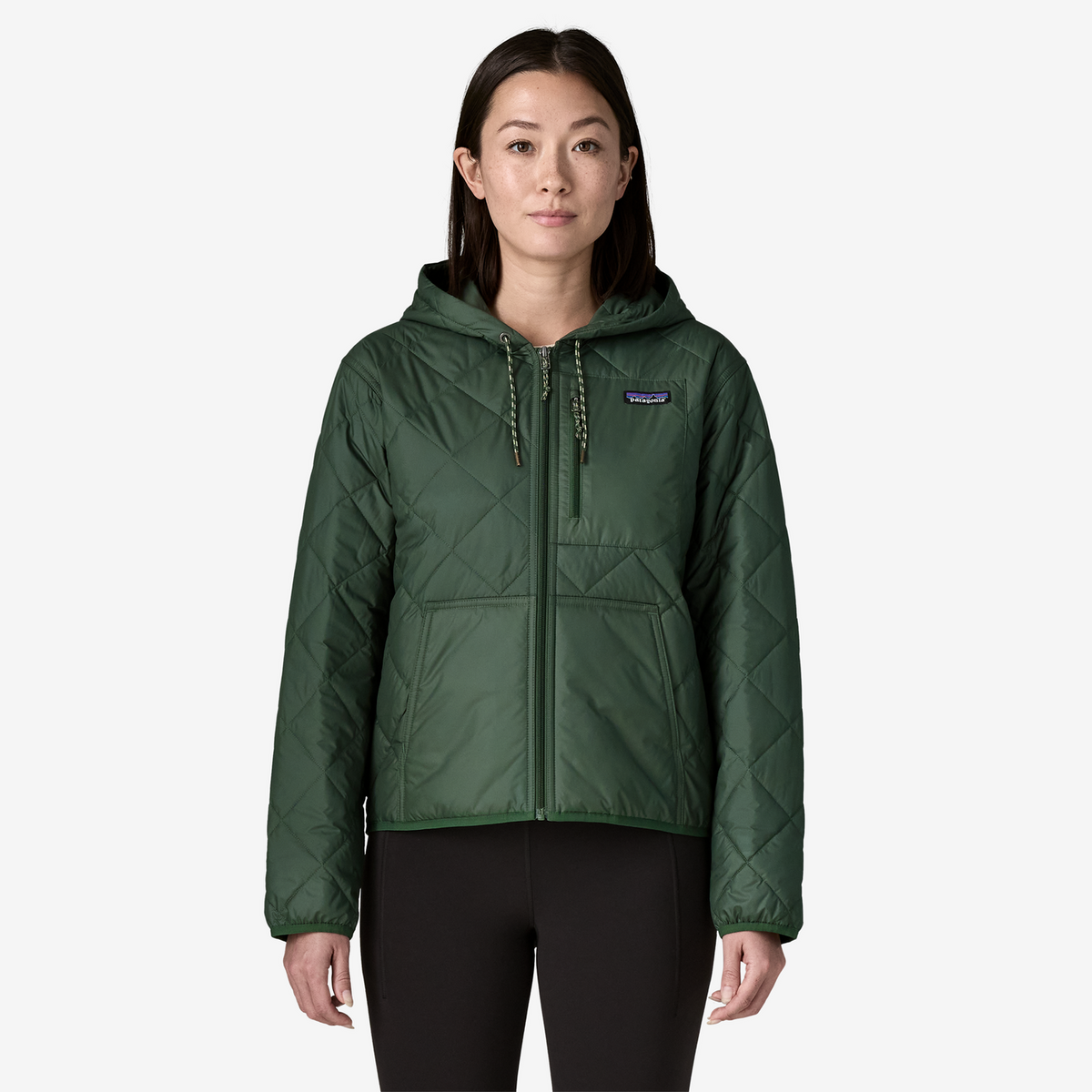 Women's Diamond Quilted Bomber Hoody