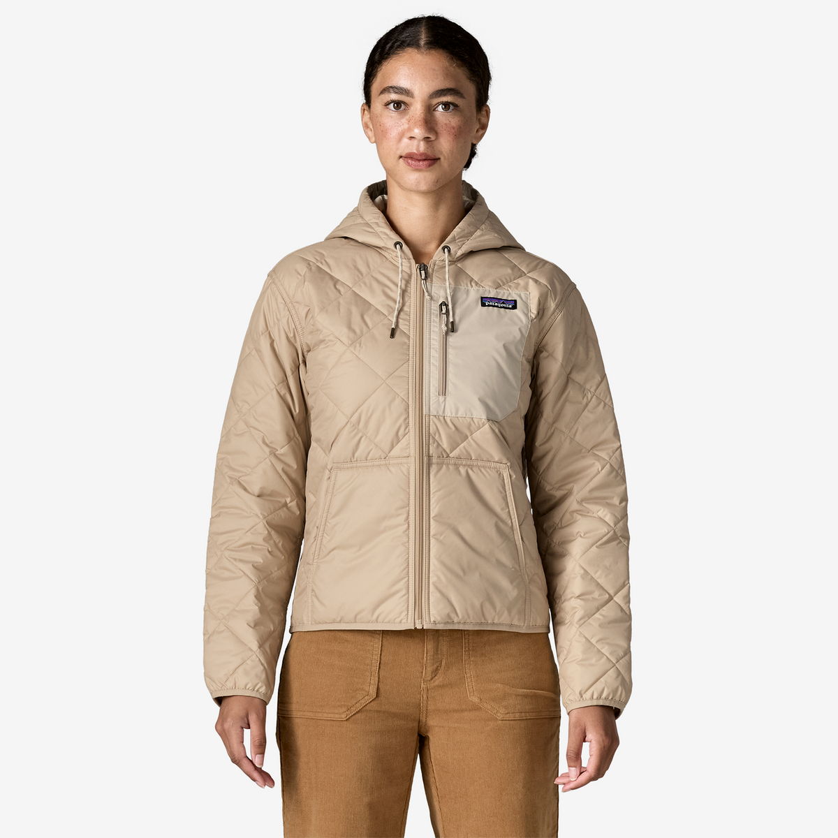Women's Diamond Quilted Bomber Hoody