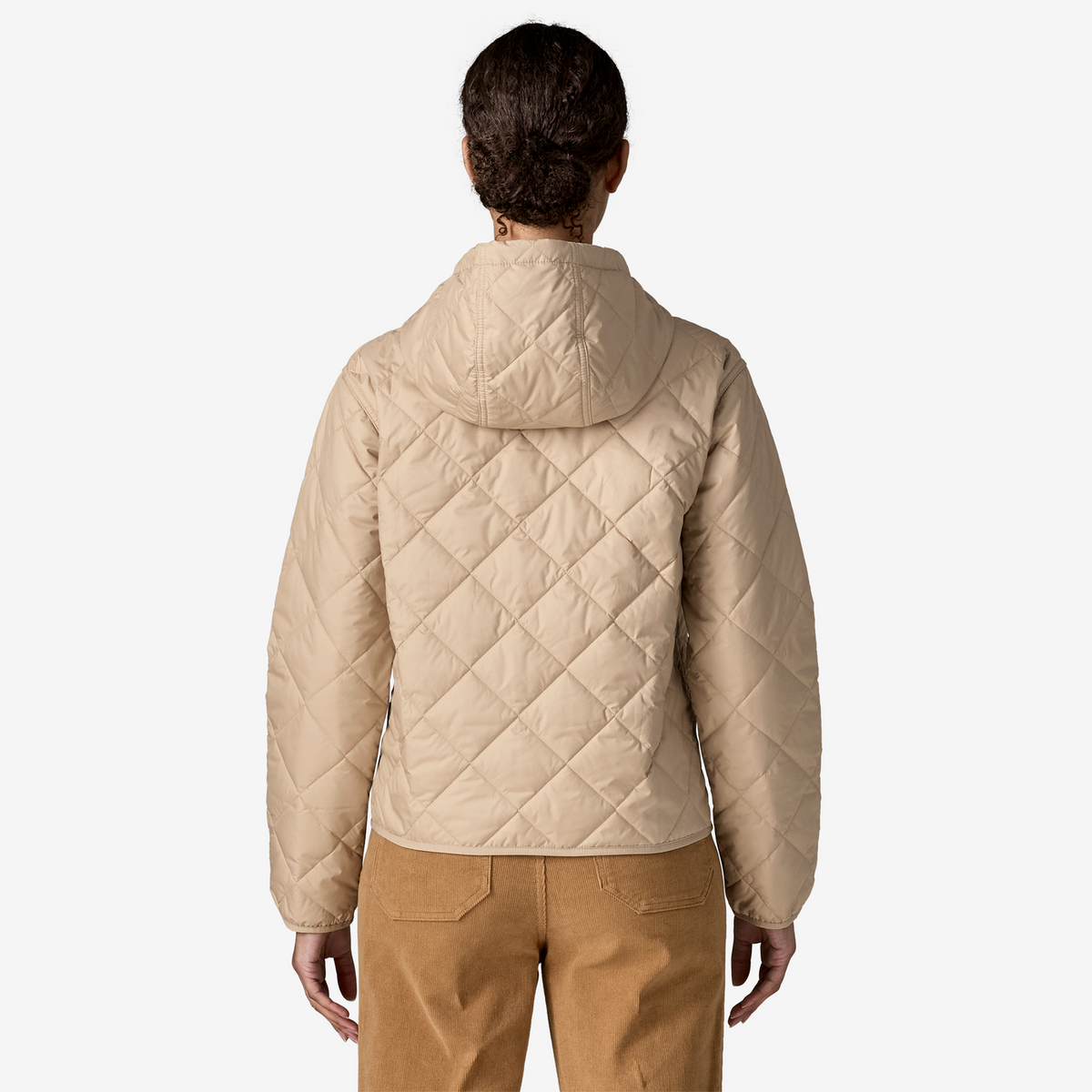 Women's Diamond Quilted Bomber Hoody