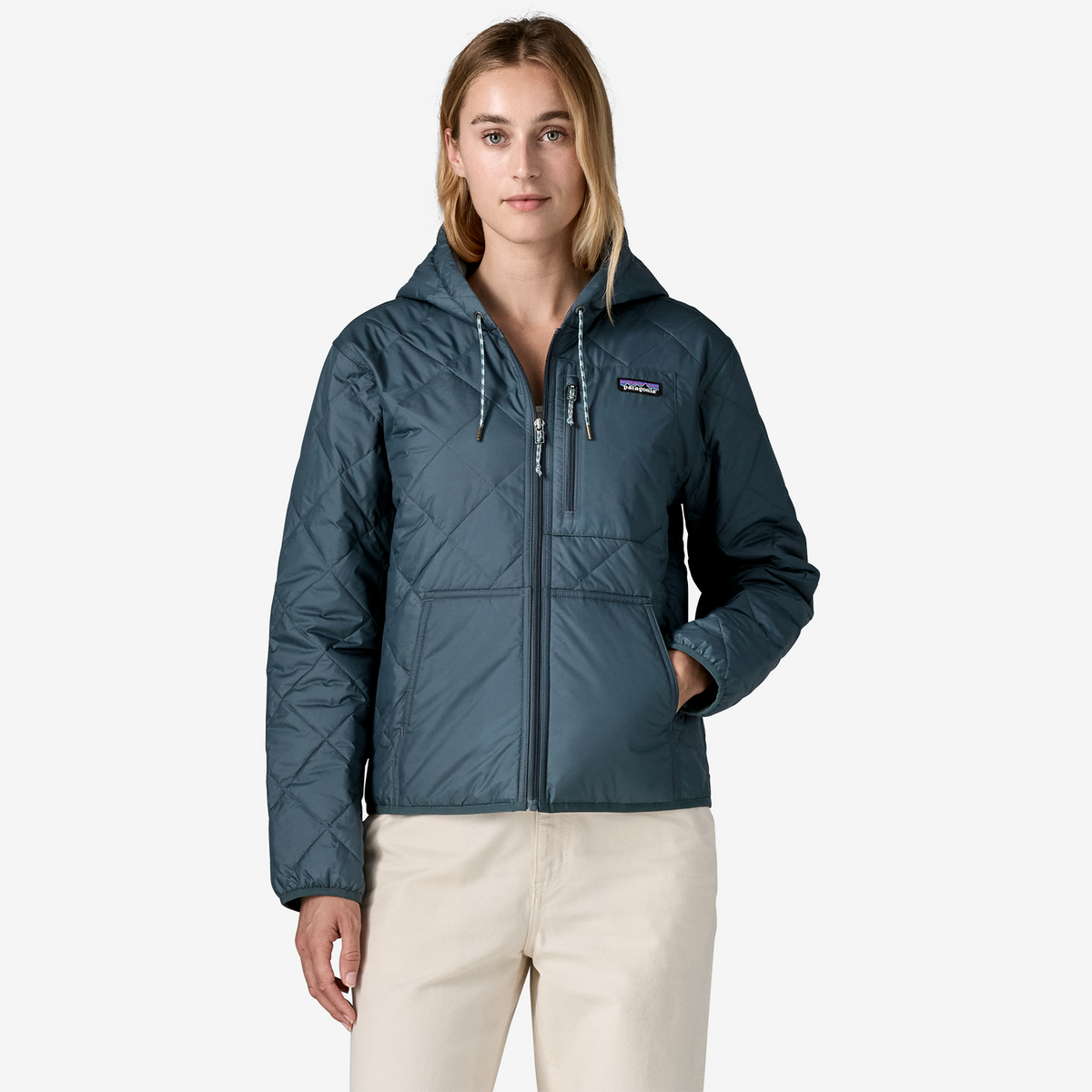 Women's Diamond Quilted Bomber Hoody