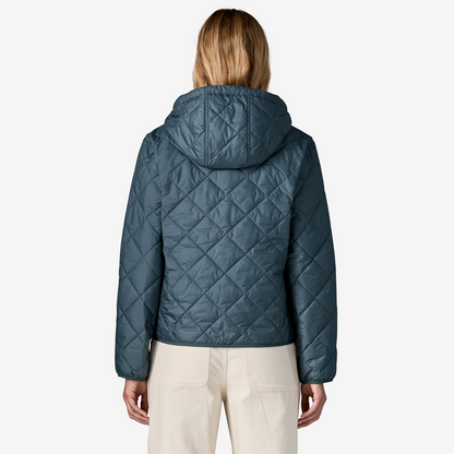Women's Diamond Quilted Bomber Hoody