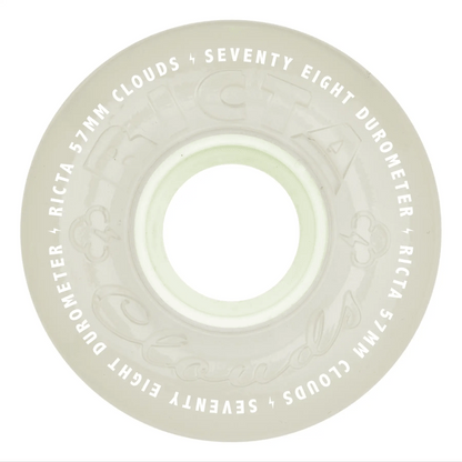 Ricta Clouds Wheels 57mm 78a - Aqua Glow In The Dark (Set)