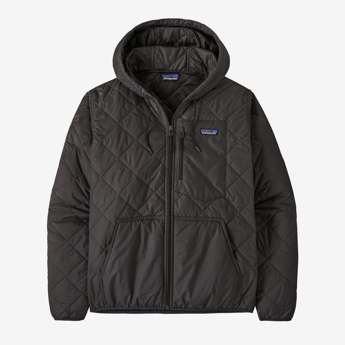 Men's Diamond Quilted Bomber Hoody