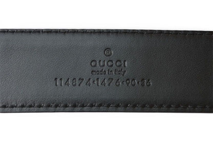 Gucci Belt GG Buckle Black 90