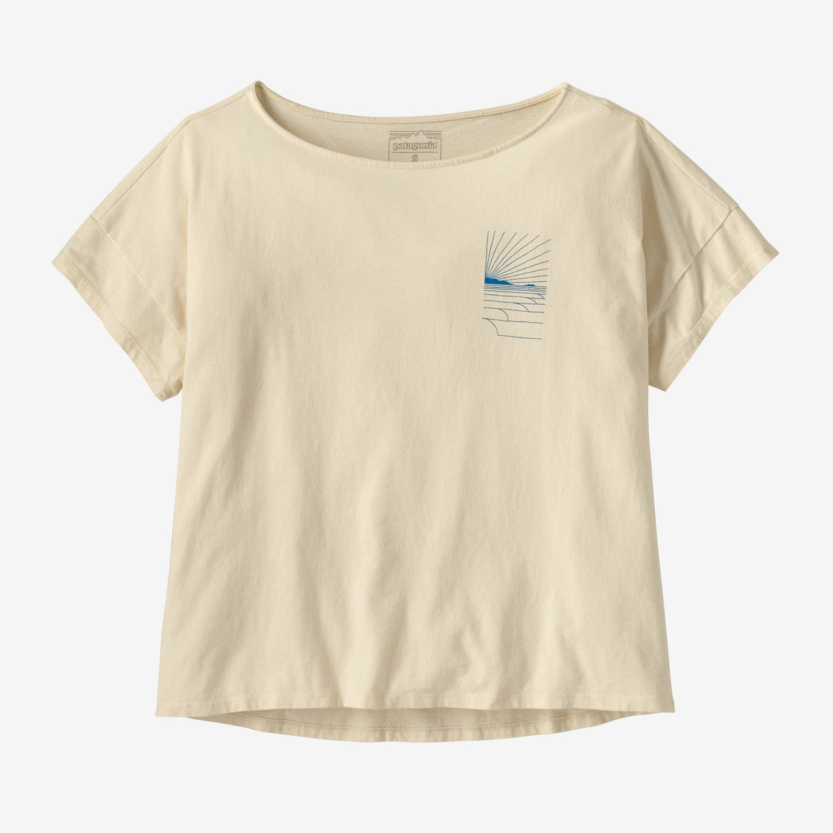 Women's Waves Rolling Relaxed Drop-Sleeve Organic Shirt