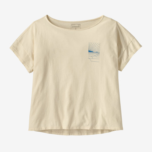 Women's Waves Rolling Relaxed Drop-Sleeve Organic Shirt