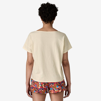 Women's Waves Rolling Relaxed Drop-Sleeve Organic Shirt