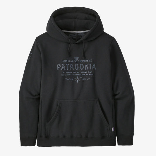 Patagonia Forge Mark Uprisal Hoody Felpa uomo con cappuccio Black Nero
