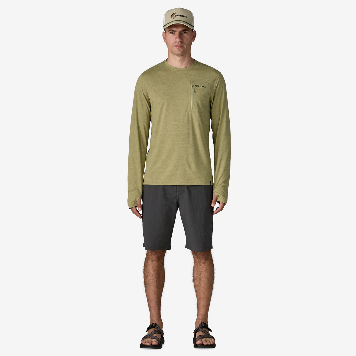 Men’s Long-Sleeved Capilene® Cool Sun Shirt - Fitz Roy Trout