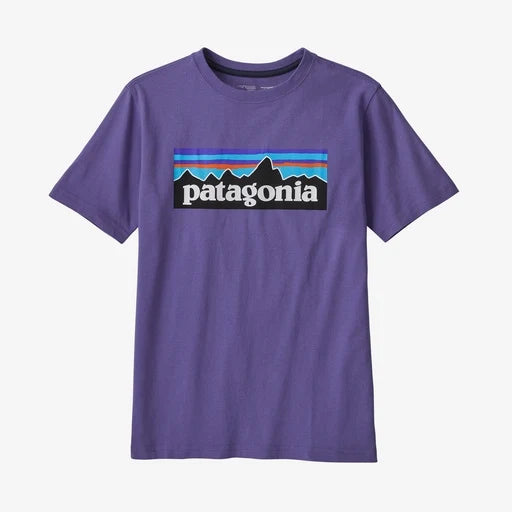 Patagonia Kids' Regenerative Organic Certified™ Cotton P-6 Logo T-Shirt bambino Purple