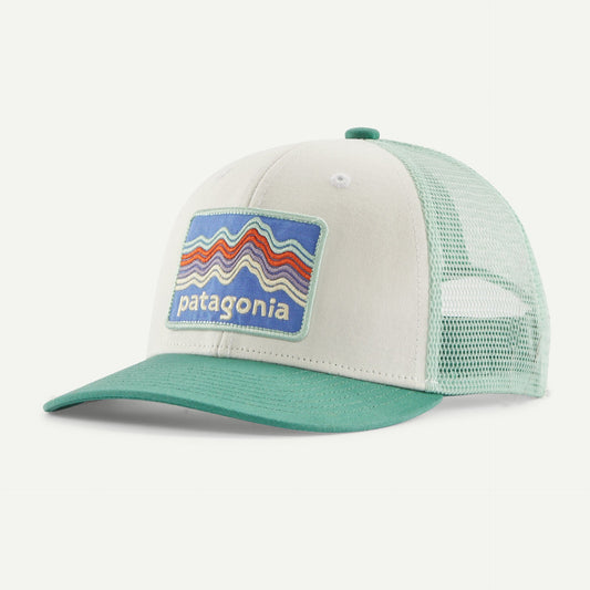 Patagonia Kids' Trucker Hat Cap cappellino da ragazzo bambino Heartleaf Green
