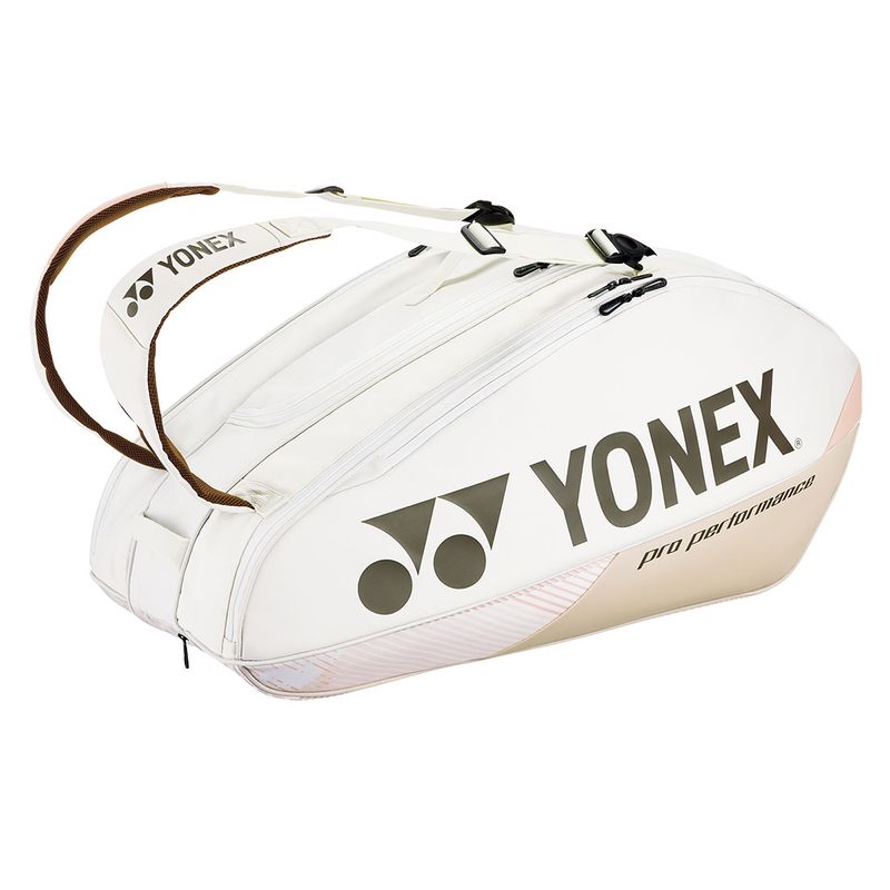 Yonex Pro 9 Pack Racquets Tennis Bag Sand Beige