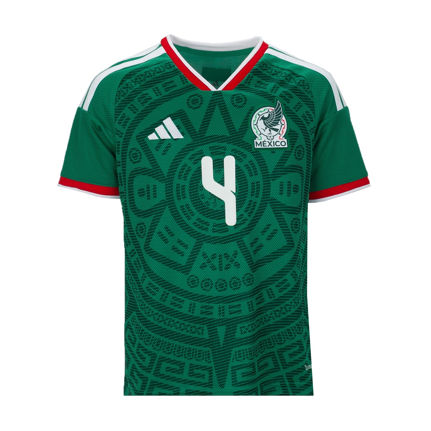 Mexico 26/27 E. Alvarez #4 Replica Home Jersey - Youth