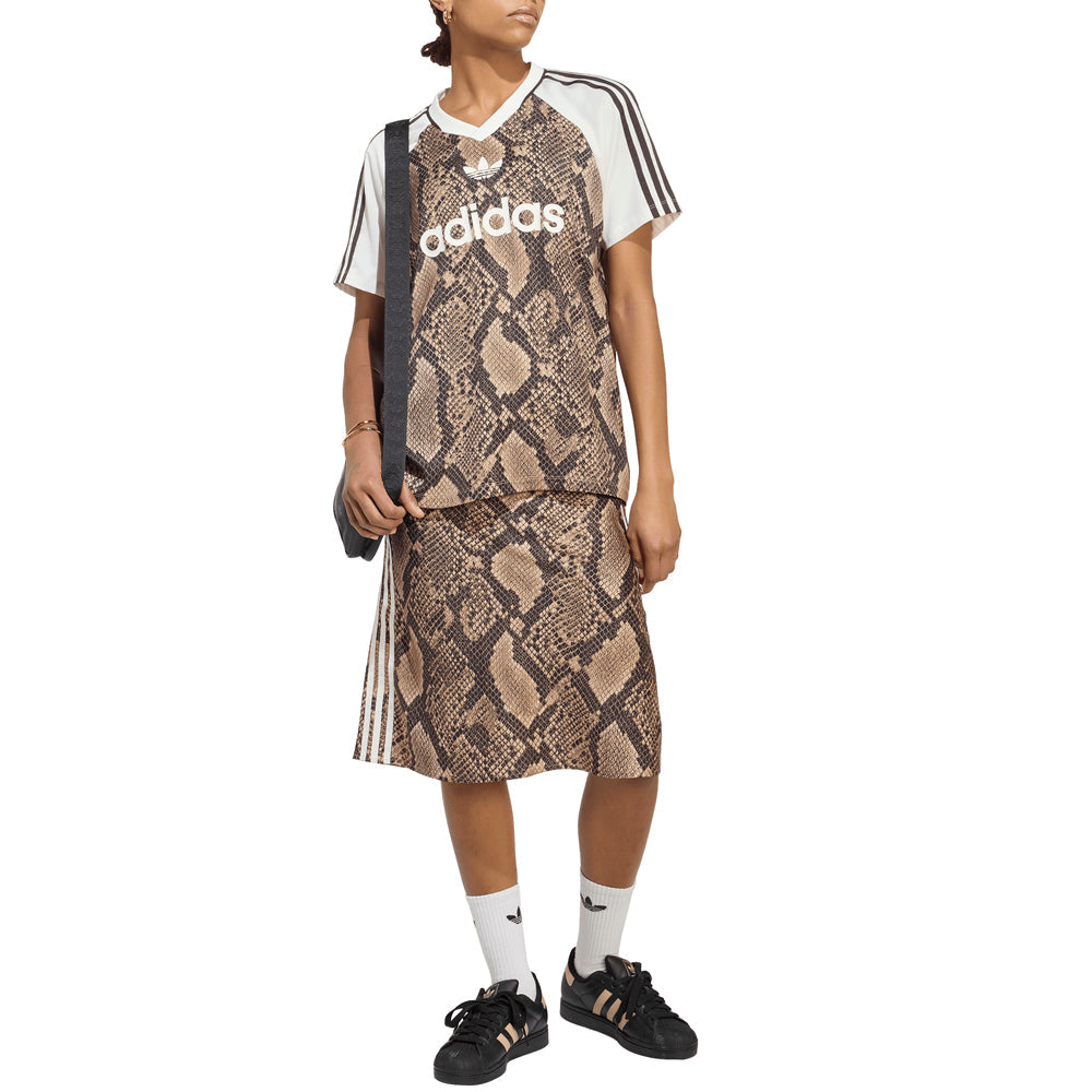 Snake Print Satin Jersey