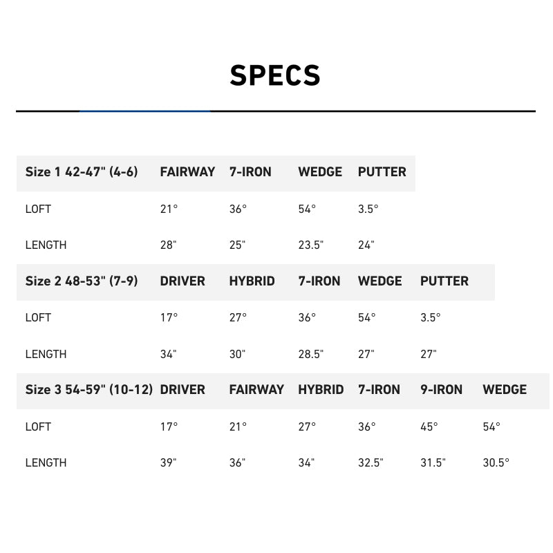 TaylorMade Team Junior Sets (Golf Bag Included)