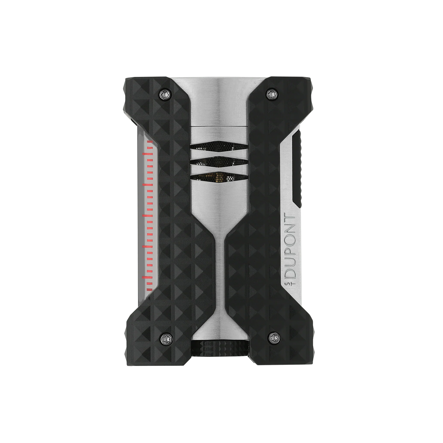 S.T. Dupont Windproof Brushed Silver Lighter/Briquet W21324