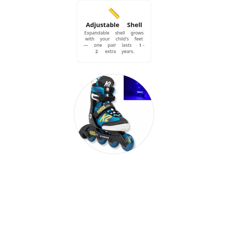 K2 Raider Beam Kids Skates